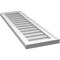 Ekena Millwork Vertical Surface Mount PVC Gable Vnt: Non-Functional, w/2"W x 1-1/2"H, Brickmould Frame, 12"W x 40"H GVPVE12X4002SN - alternate 5